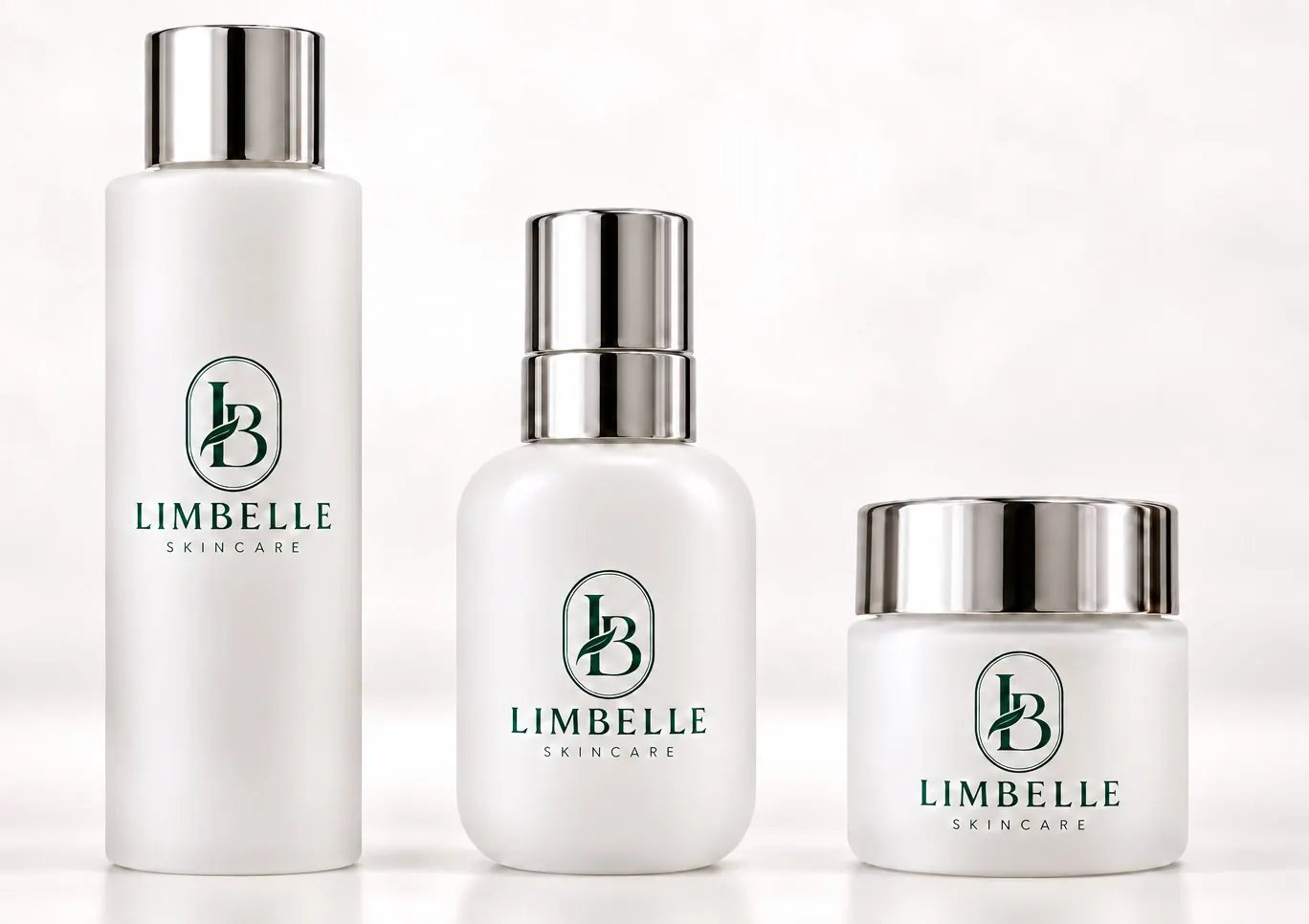 왼쪽부터 LIMBELLE 토너, 앰플, 크림